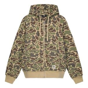 stussy double face camo hoodie